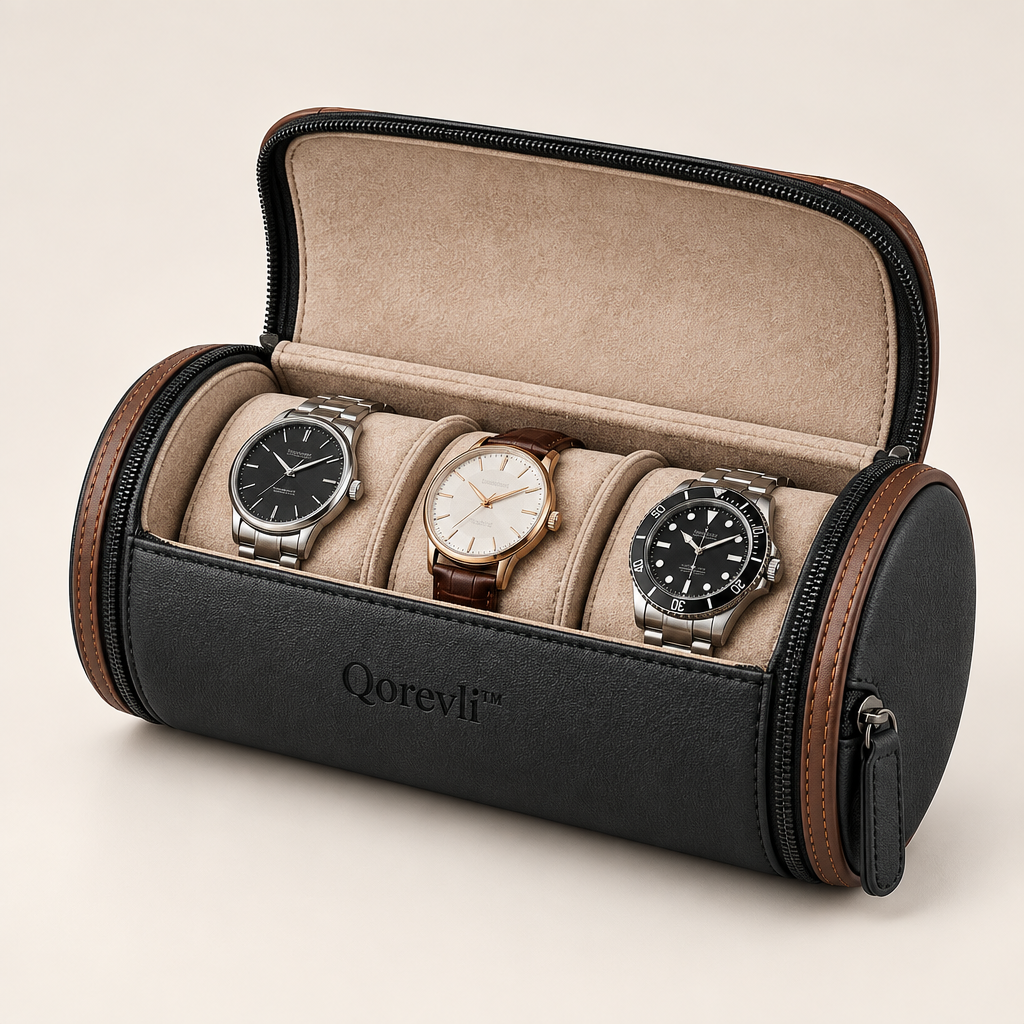 Qorevli™ Portable Cylindrical Watch Case image 01
